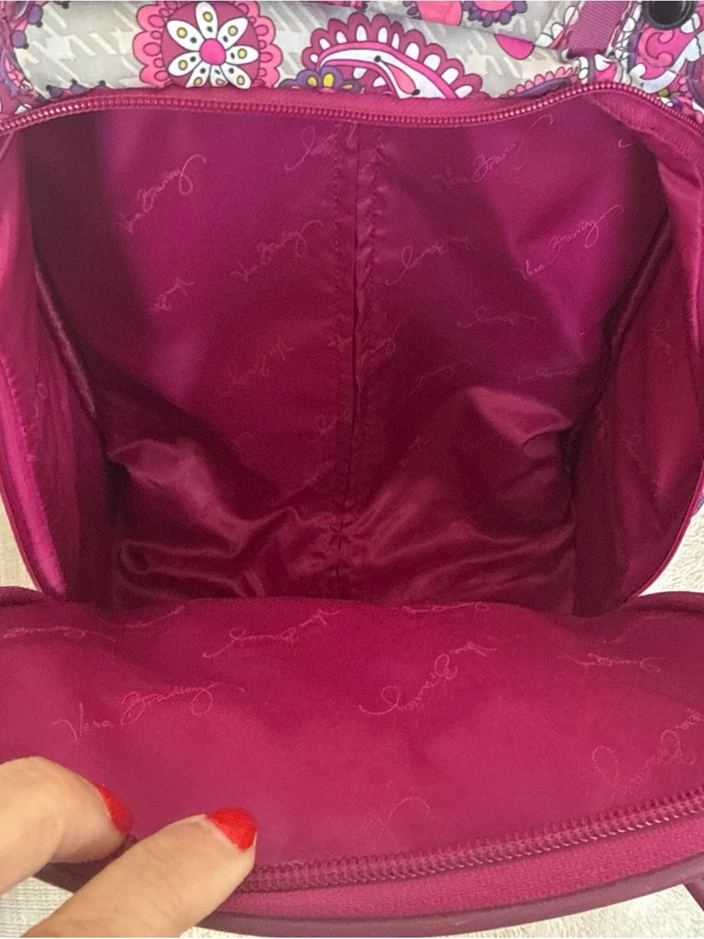 Vera Bradley Childs Rolling Backpack Very Berry Paisley Backpack travel school